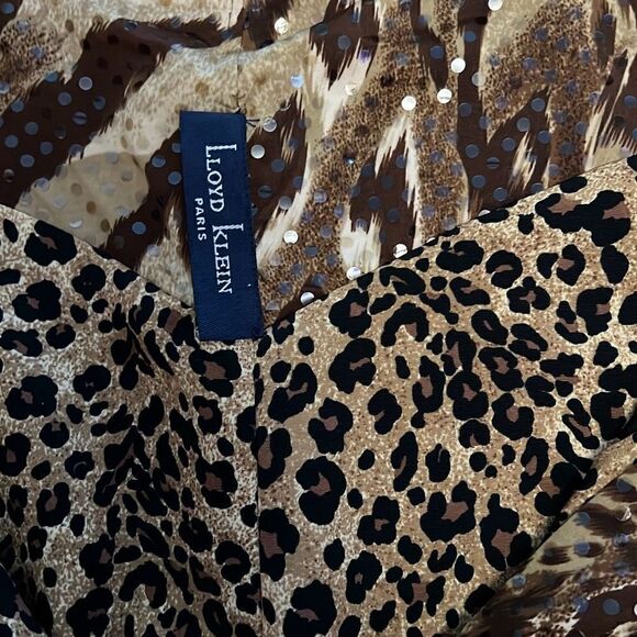 New Lloyd Klein Leopard Giraffe Pants - Picture 9 of 12